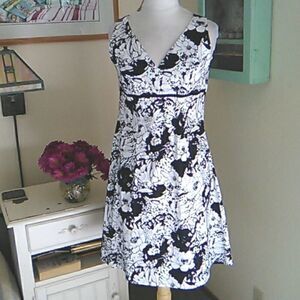 Dby Wrap Front Cotton Blend Dress